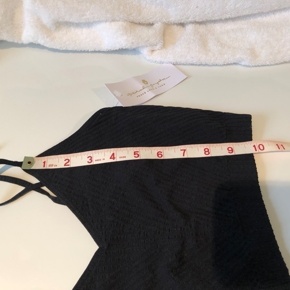 Spiritual Gangster Top Bralette Row Black Textured (XS/S) - NWT - Picture 7 of 8
